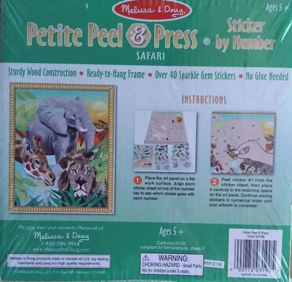 Petite Peel & Press - Sticker by Number - Safari - Image 2